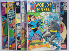 World's Finest #173 175 182 194 195 211 DC Comic Lot 1968 Batman Superman picture