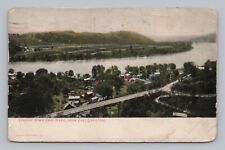 Postcard Looking Down Ohio River from East Liverpool c1907 picture