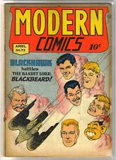 Modern Comics #72 BLACKHAWK vs Blackbeard Vintage Golden Age Comic Book ~ G picture