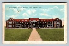 Franklin IN-Indiana Main Building, Masonic Home, Gardens Vintage Postcard picture