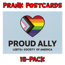 (10-Pack) Prank Postcards - LGBTQ+ Ally - Send Them To Your Victims Yourself picture