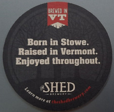 CRAFT BEER COASTER ONE The Shed Brewery Stowe VT 4