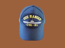 USS RANGER CVA-61 NAVY SHIP HAT U.S MILITARY OFFICIAL BALL CAP U.S.A MADE picture