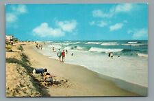 Greetings from the Delaware Coast Beach View Vintage Postcard picture