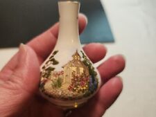 Collectible Spode Fine Bone China England Mini Vase 3 in Height, outdoor scene B picture