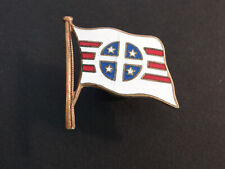 Vintage Flag Pin DI/DUI Crest Pin, Screwback No HM picture