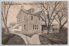 Chambersburg PA Wilson College The Presidents Residence Postcard W24 picture