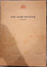 The Dorchester London, Vintage Menu,Signed, Some Foxing, 1950's picture