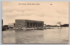 Postcard - Fort Popham - Popham Beach, Maine - ca. 1940s, American Art (A4a) picture