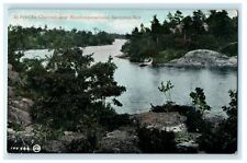 c1905 In Freddie Channel Near Minnicoganashene Georgian Bay Canada Postcard picture