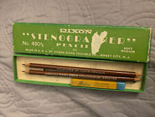 Dixon Stenographer Pencils #490-1/2 Chicago Board of Edication X2 with Box picture