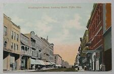 Washington Street Tiffin Ohio 1912 Sand & Spring RR RPO DB Postcard 9405 picture