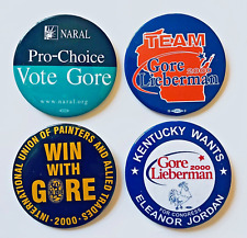 Mixed Button Lot 2000 Al Gore Politics Campaign Pin Button Badge picture