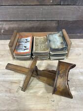 Vintage Wooden Stereoscope Viewer With 145 Cards Keystone Niagara  picture