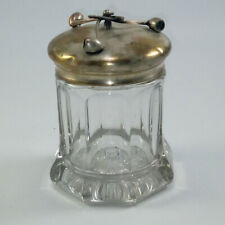 Antique Crystal and Silver Humidor picture