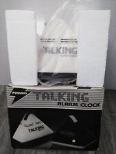 VTG 1980'S Pyramid Talking Alarm Clock T-10 Robot Voice White (RETRO) picture