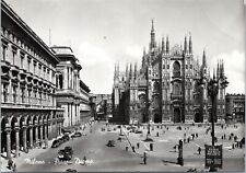 postcard rppc Milan, Italy - Piazza Duomo picture