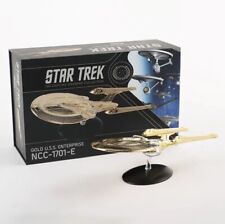 Eaglemoss Star Trek Enterprise NCC-1701-E XL 18k Gold Plated - RARE - LE 500 picture