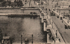 c. 1910-1920 Paris Old Street Lights Bridge Postcard  A18 picture