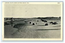 1938 Looking South Down Daytona Beach Florida FL Posted Vintage Postcard picture