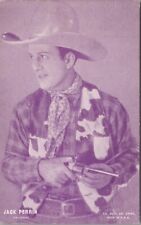 c1920s Cowboy Western Actor JACK PERRIN Exhibit Supply Card / Silent Films picture