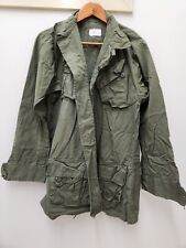 Vintage Military Issued Vietnam Era OD Green Men's Slant Pocket Shirt-SL-70 picture