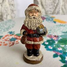 Vintage Santa Figurine Father Christmas Ornament 3.5