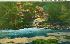 Big Springs State Park Van Buren Missouri River White Boarder Vintage Postcard picture