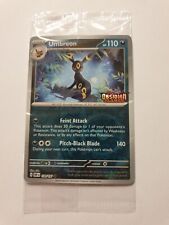 ┥POKEMON EXCLUSIVE PROMO UMBREON 130/197 Obsidian Flames Stamp SEALED 🙂 picture