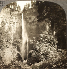 Keystone Stereoview Multnomah Falls, Columbia River, OR of 1930’s T600 Set #T191 picture