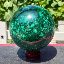 5.7LB Natural malachite ball quartz crystal energy ball reiki healing picture
