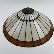 Vintage Tiffany Style Stained Glass Lamp Shade Mid Century 18