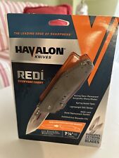 Havalon EDC REDI-Lock A/O Green Folding AUS-8 Pocket Knife VXTCREDIG picture