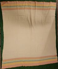 Vintage Ayers Pure Wool Canadian Products Blanket Size 80