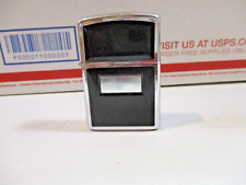 Nice Working ZIPPO Black & Chrome Lighter Marked A V picture
