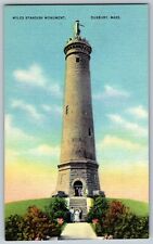 Duxbury, Massachusetts MA - Myles Standing Monument - Vintage Postcard picture