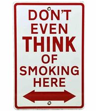 VINTAGE NO SMOKING PORCELAIN SIGN SERVICE STATION GAS OIL REST ROOM DINER picture