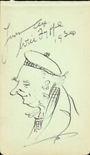 WILL FYFFE - SELF-CARICATURE SIGNED 1930 picture