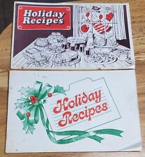 Vtg Lot  2 NSP Holiday Recipes Northern State Power Cook Booklets Old Favorites picture
