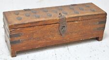Vintage Wooden Pencil Stationary Box Original Old Hand Crafted picture
