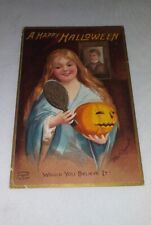 A Happy Halloween 1909  Ellen Clapsaddle Antique Postcard Would you believe it  picture