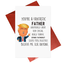 Funny Trump Fathers Day Card for Dad, Humor Trump Father'S Day Card Gift from Wi picture