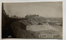 c 1900s RPPC Postcard Auburn CA (?) Concrete Arch Western Pacific RR Train VELOX picture