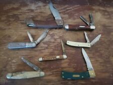 7 vintage pocket knifes old timer de Barlow Schrade 50T USA Case OLD 