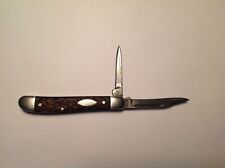Vintage Western Boulder CO USA #292 Jigged Delrin 2 Blade Peanut Jack Knife (6) picture