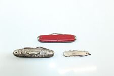 Vintage Pocket Knives Lot of 3 Mixed Brands And Sizes Folding Knives picture