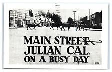 Postcard Main Street, Julian CA on a busy day 1978 E12 picture