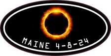 StickerTalk Great North American Eclipse Maine 4-8-24 Sticker, 4 inches x 2 i... picture