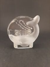Partylite Orca Whale Tea Light Votive Candle Holder Frosted Glass    M9 picture