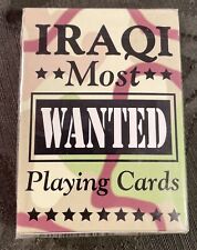 New Sealed 2003 Hoyle Iraqi Most Wanted Bicycle Playing Cards U.S. Military picture